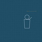 Blueprint style line diagram on a dark grid background for the maths activity 'Angles on the Body: understanding degrees before you ever pick up a protractor'