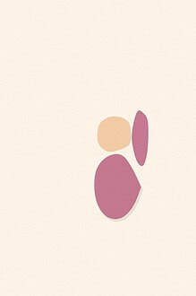 Soft organic blob style illustration with rounded pastel shapes for the activity 'Be Dramatic: what theatre builds, on stage or behind the scenes'