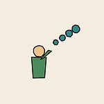 Pop art halftone style illustration with bold outlines for the activity 'Bubble Breaths: teaching deep breathing without ever saying the word breathing'