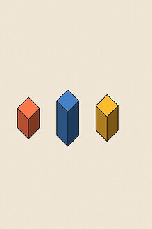 Isometric toy block style illustration with dimensional shading for the activity 'Build It: a flexible team construction challenge for any age'