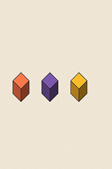 Isometric toy block style illustration with dimensional shading for the activity 'The Clue Room: a mystery no single player can solve alone'