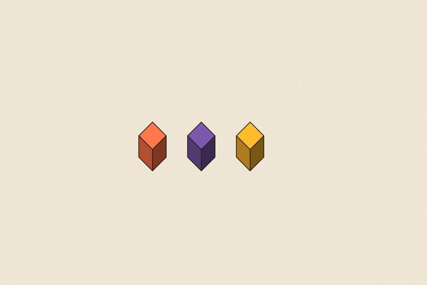 Isometric toy block style illustration with dimensional shading for the activity 'The Clue Room: a mystery no single player can solve alone'