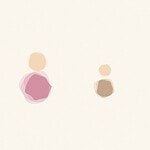 Soft watercolor wash style illustration with gentle bleeding pastel shapes for the baby activity 'Conversation Games: the real beginning of back and forth talk'