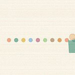 Crayon and wax texture style illustration for the early childhood activity 'Counting Circles: turning numbers into something a child can touch', with soft layered colour and a hand drawn feel