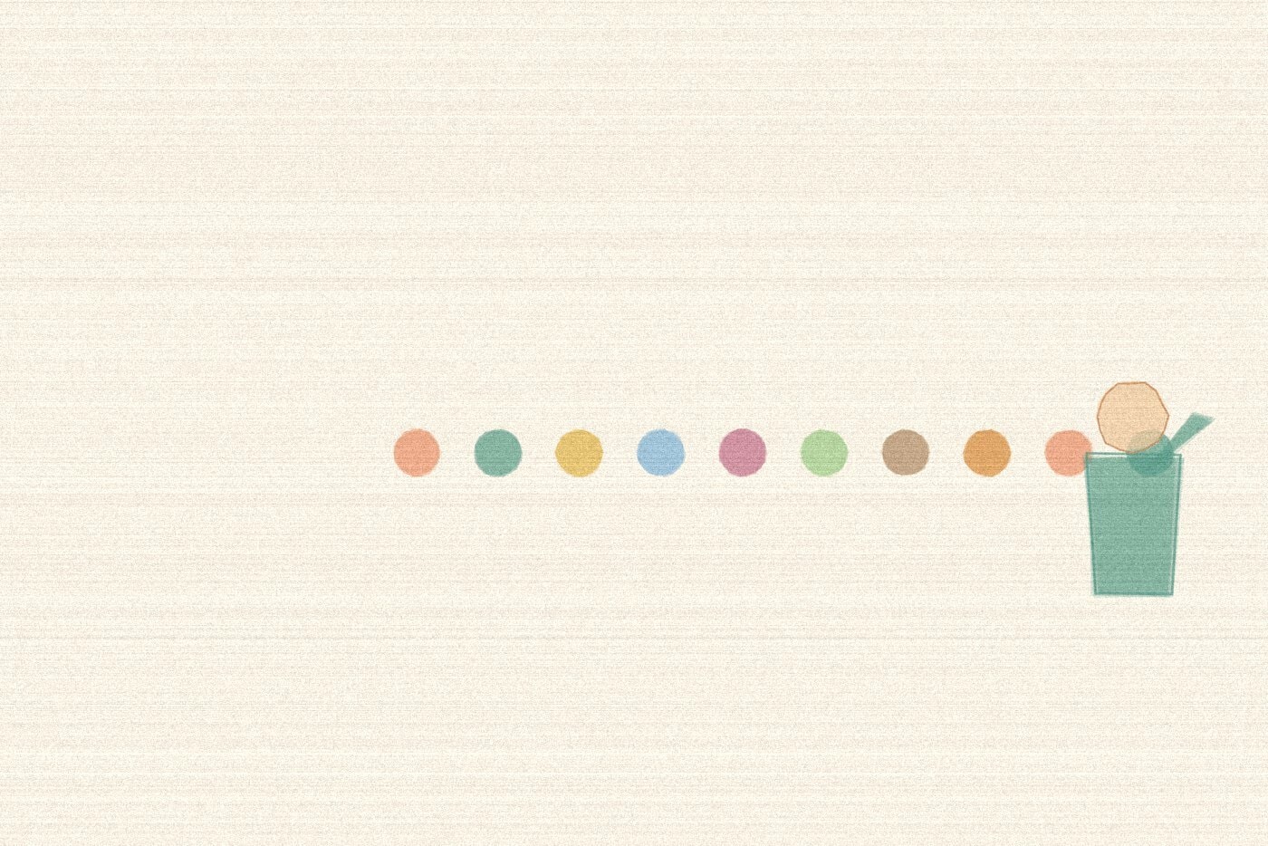 Crayon and wax texture style illustration for the early childhood activity 'Counting Circles: turning numbers into something a child can touch', with soft layered colour and a hand drawn feel