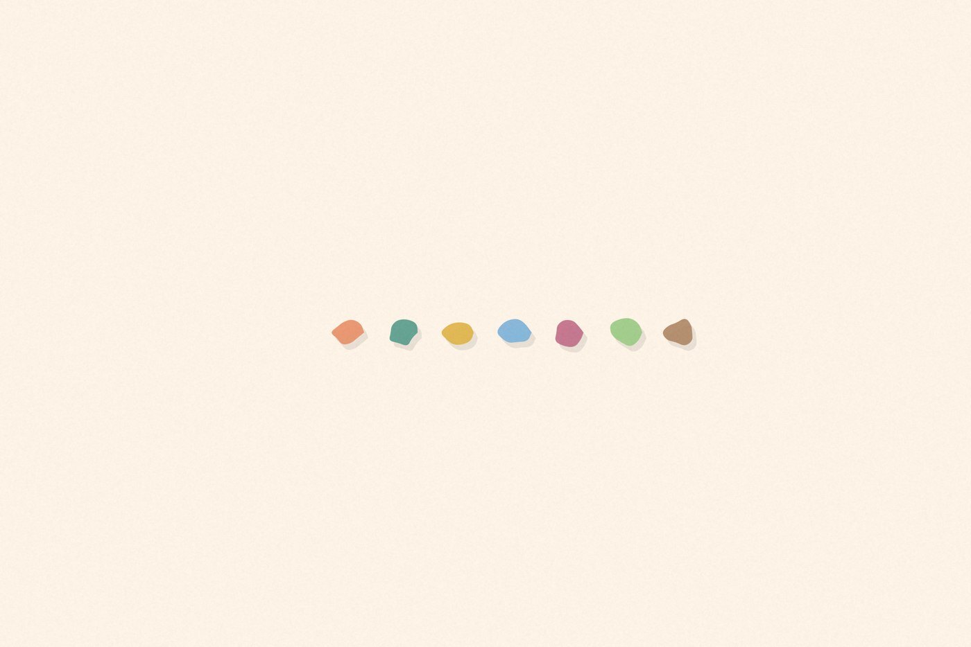 Soft organic blob style illustration with rounded pastel shapes for the activity 'Counting Games: building real number sense through everyday moments'