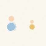 Soft watercolor wash style illustration with gentle bleeding pastel shapes for the baby activity '“Dickory Dean”: a knee bouncing game with a real sequence to anticipate'