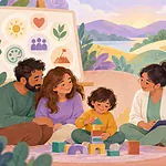 Family and clinician considering several supportive paths after an inconclusive assessment