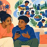 A mother and teenager discuss fame, money and a wider picture of success