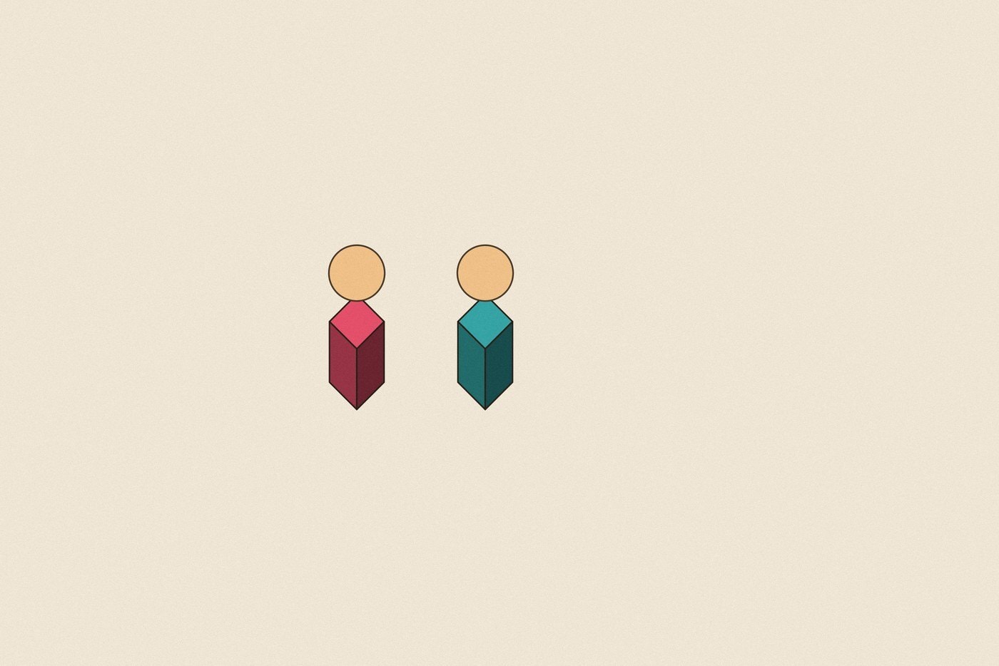 Isometric toy block style illustration with dimensional shading for the family topic 'Fair Rules Across Different Ages: why identical isn't the same as fair'