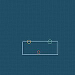 Blueprint style line diagram on a dark grid background for the science experiment 'The Float or Sink Experiment: why the same material can behave two different ways'