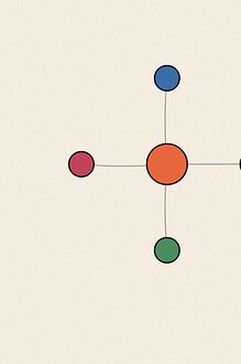Connected node network diagram illustration for the activity 'Four Ways to Use Role-Play: choosing the right approach for the moment'