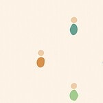 Soft organic blob style illustration with rounded pastel shapes for the activity 'Get Moving: from organized sport to a bike ride with no destination'