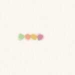 Soft watercolor wash style illustration with gentle bleeding pastel shapes for the baby activity 'Grocery Store Explore: turning an errand into a stream of new language'