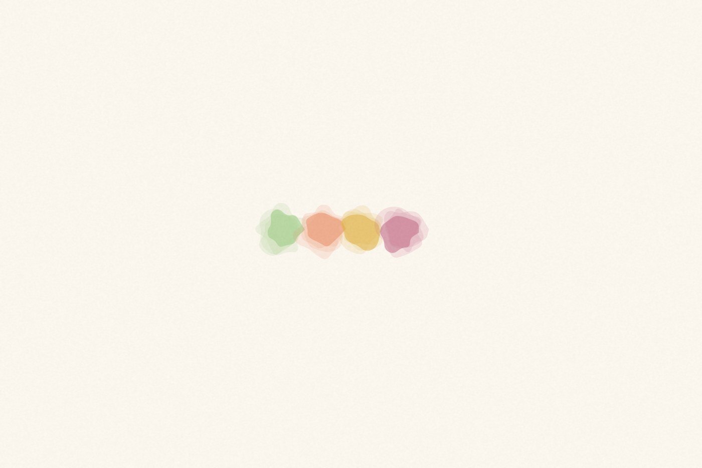 Soft watercolor wash style illustration with gentle bleeding pastel shapes for the baby activity 'Grocery Store Explore: turning an errand into a stream of new language'