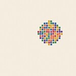 Mosaic tile style illustration made of small colourful squares for the topic 'The Growing List: a memory game that gets harder, and funnier, each round'
