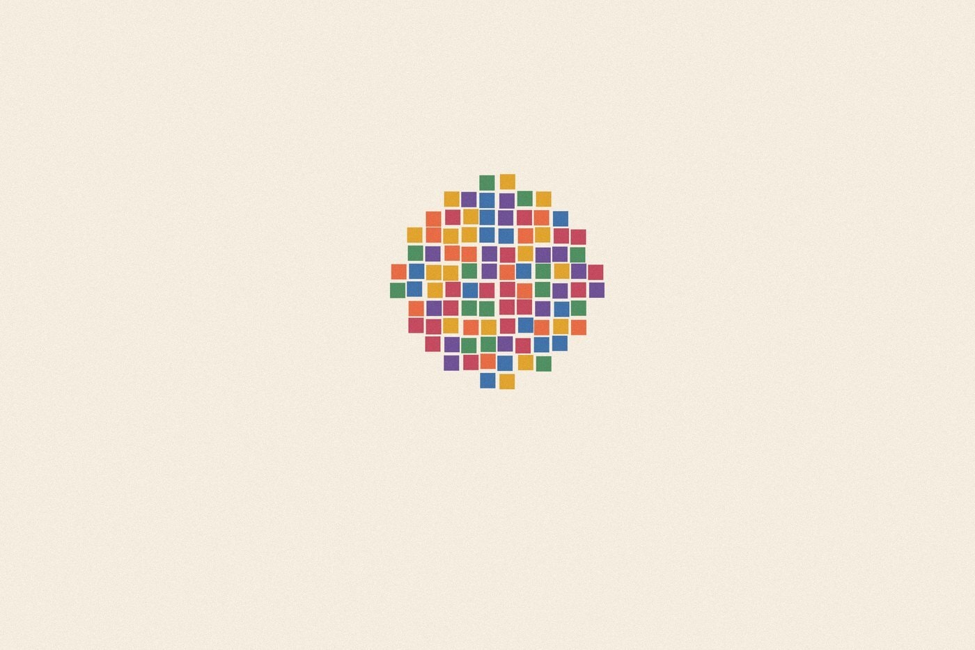 Mosaic tile style illustration made of small colourful squares for the topic 'The Iceberg of Culture: why shared interests don't always mean shared assumptions'