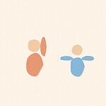 Soft organic blob style illustration with rounded pastel shapes for the activity 'Informal Physical Activities: the same benefits, none of the structure'