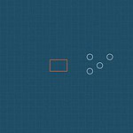 Blueprint style line diagram on a dark grid background for the science experiment 'The Magnet Hunt: sorting household objects into a genuine scientific investigation'