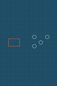 Blueprint style line diagram on a dark grid background for the science experiment 'The Magnet Hunt: sorting household objects into a genuine scientific investigation'
