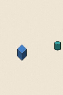 Isometric toy block style illustration with dimensional shading for the activity 'The Marble Run Challenge: creative engineering from a shared pool of materials'