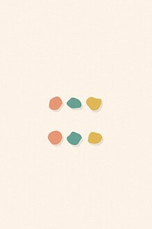 Soft organic blob style illustration with rounded pastel shapes for the activity 'Matching and Sorting, Grown Up: folding real thinking skills into everyday tasks'