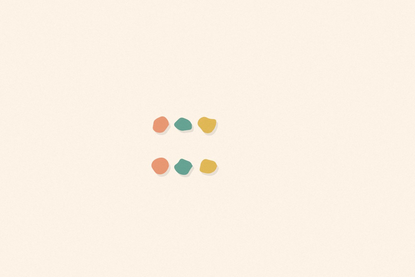 Soft organic blob style illustration with rounded pastel shapes for the activity 'Matching and Sorting, Grown Up: folding real thinking skills into everyday tasks'