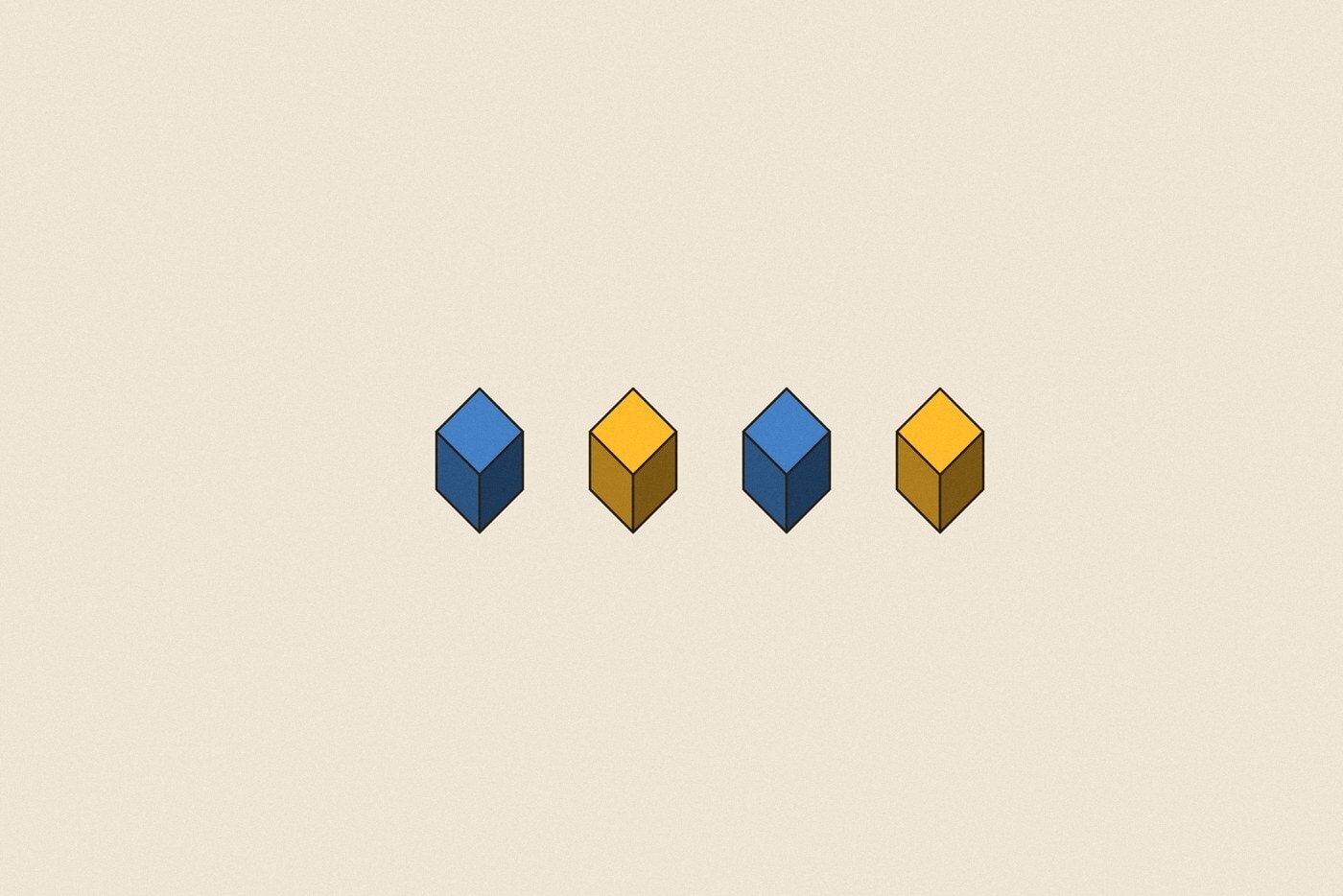 Isometric toy block style illustration with dimensional shading for the activity 'The Maze Walk: building trust through precise, patient communication'