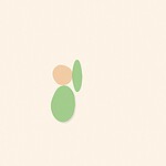 Soft organic blob style illustration with rounded pastel shapes for the activity 'Learning a Musical Instrument or Singing: a sustained workout for memory and focus'