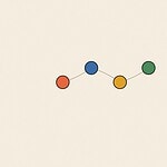 Connected node network diagram illustration for the activity 'The Name and Fact Chain: turning introductions into a genuinely memorable game'