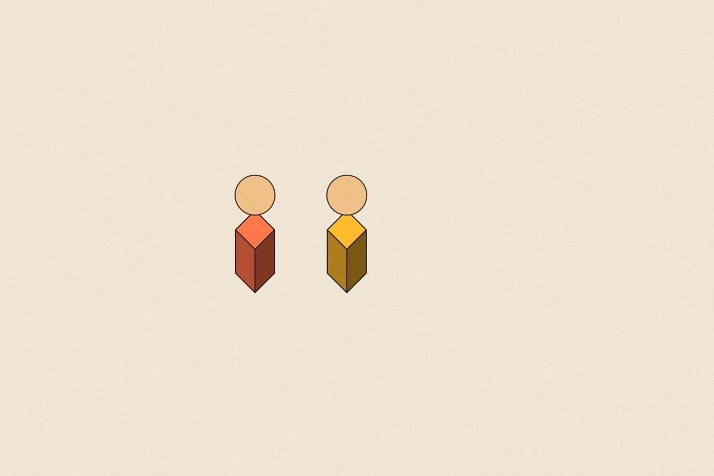 Isometric toy block style illustration with dimensional shading for the family topic 'Letting an Older Child Teach: why explaining a lesson teaches it twice over'