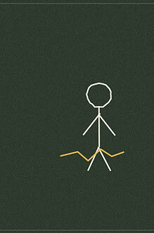 Chalkboard-style line drawing of a child figure with a wobbly, hand-drawn signature beside them, representing an identity and perseverance activity