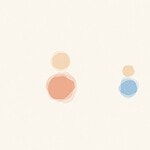 Soft watercolor wash style illustration with gentle bleeding pastel shapes for the baby activity 'Peekaboo: the classic hide-and-find game that builds early memory'