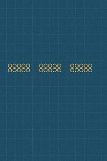 Blueprint style line diagram on a dark grid background for the maths activity 'The Place Value Parade: why the same digit means something different depending on where it sits'