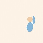 Soft organic blob style illustration with rounded pastel shapes for the activity '“It's For You!”: a tiny pretend phone game that opens the door to imagination'