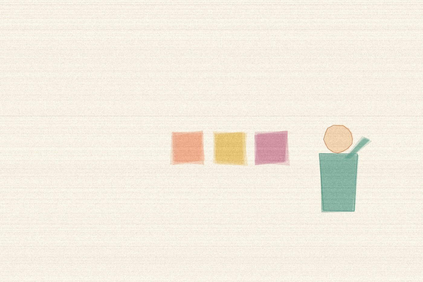 Crayon and wax texture style illustration for the early childhood activity 'The Puzzle Race: a rotating-cube challenge that rewards patience', with soft layered colour and a hand drawn feel