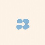Soft organic blob style illustration with rounded pastel shapes for the activity 'Puzzles: concentrated practice at planning and problem solving'