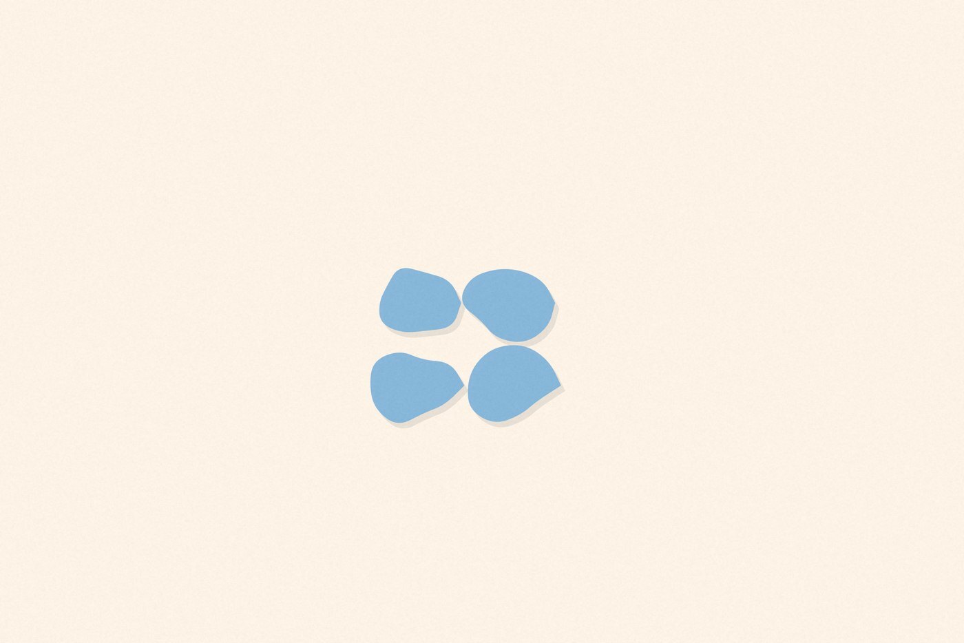 Soft organic blob style illustration with rounded pastel shapes for the activity 'Puzzles: concentrated practice at planning and problem solving'