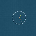 Blueprint style line diagram on a dark grid background for the maths activity 'Reading the Clock: a step by step way to teach telling time'