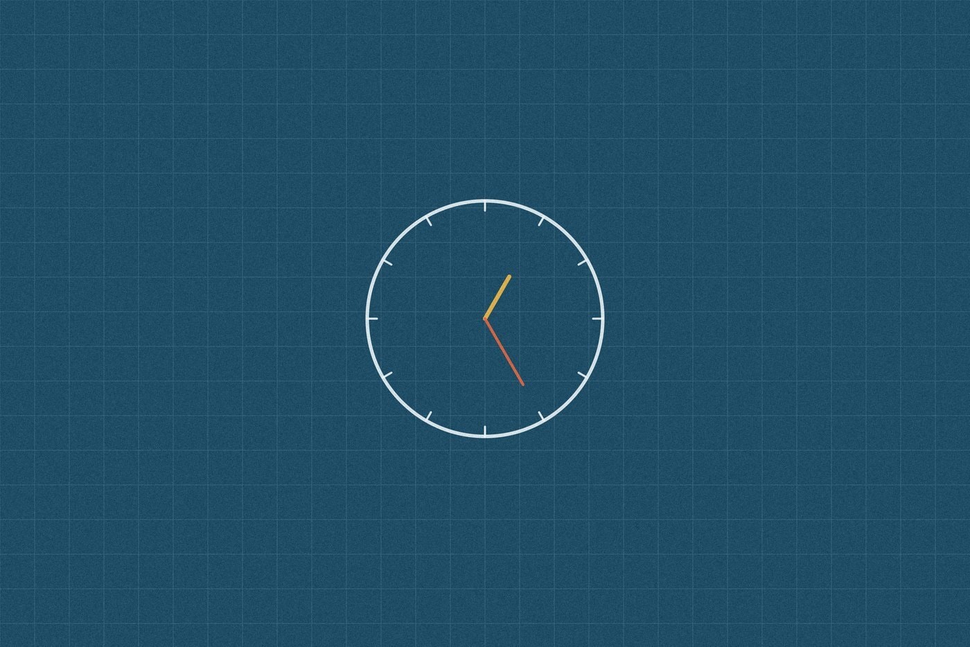 Blueprint style line diagram on a dark grid background for the maths activity 'Reading the Clock: a step by step way to teach telling time'