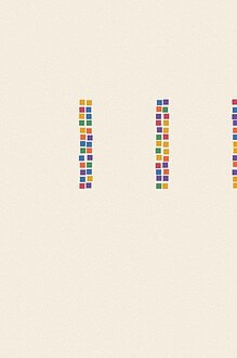 Mosaic tile style illustration made of small colourful squares for the topic 'Same Really, Different Really: holding both truths about each other at once'