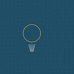 Blueprint style line diagram on a dark grid background for the science experiment 'The Static Balloon: a quick, startling introduction to static electricity'