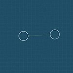 Blueprint style line diagram on a dark grid background for the science experiment 'The String Telephone: a classic experiment that shows how sound actually travels'