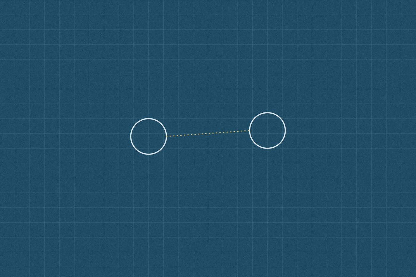 Blueprint style line diagram on a dark grid background for the science experiment 'The String Telephone: a classic experiment that shows how sound actually travels'