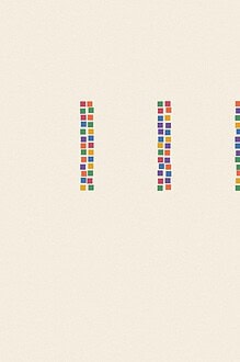 Mosaic tile style illustration made of small colourful squares for the topic 'Teamwork Principles: what actually separates a team that works from one that doesn't'