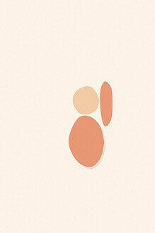 Soft organic blob style illustration with rounded pastel shapes for the activity 'Toddler See, Toddler Do: a simple copying game that builds early focus'