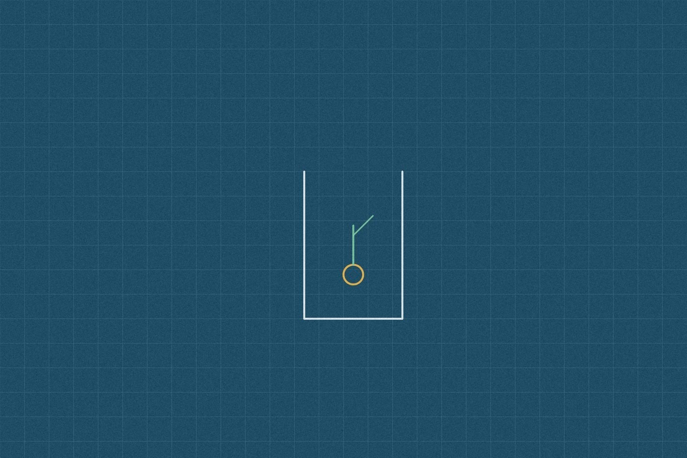 Blueprint style line diagram on a dark grid background for the science experiment 'The Watch It Grow Jar: watching a seed become a plant in real time'